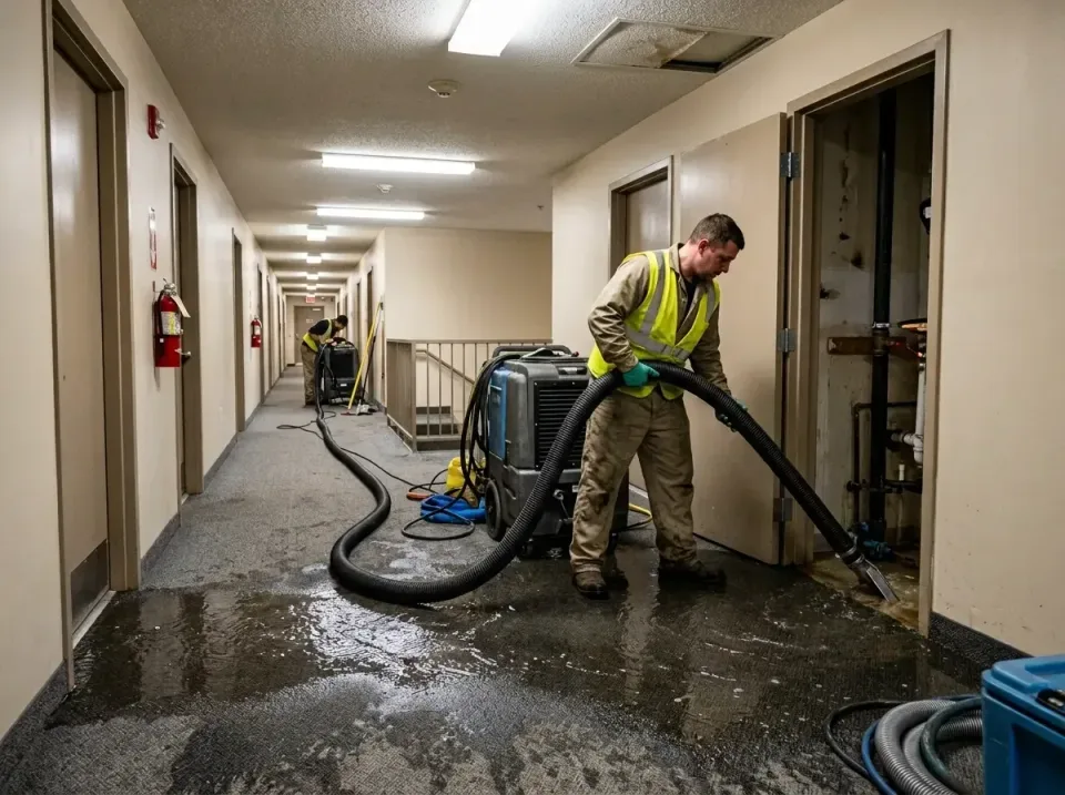 multi-unit-apartment-hallway-f-005 — frequently asked questions, Emergency Burst Pipe Water Extraction & Removal in North Oa…